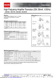 2SC4725TL datasheet pdf ROHM
