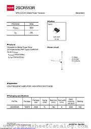 2SCR553R datasheet pdf ROHM