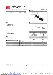 BZX84C9V1LFHT116 datasheet pdf ROHM