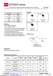 DTC023YUBTL datasheet pdf ROHM
