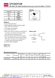 DTC943TUB datasheet pdf ROHM