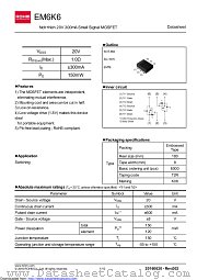 EM6K6T2R datasheet pdf ROHM
