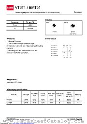VT6T1 datasheet pdf ROHM