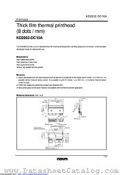 KD2002-DC10A datasheet pdf ROHM