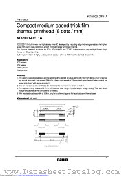 KD2003-DF11A datasheet pdf ROHM
