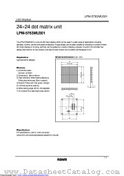 LPM-5763MU301 datasheet pdf ROHM