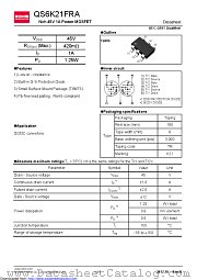 QS6K21FRATR datasheet pdf ROHM