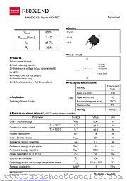 R6002END datasheet pdf ROHM