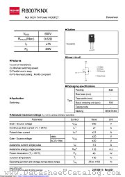 R6007KNX datasheet pdf ROHM