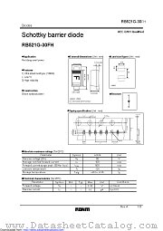 RB521G-30FHT2R datasheet pdf ROHM