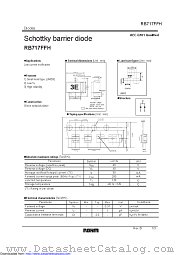 RB717FFH datasheet pdf ROHM