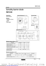 RB731XNTR datasheet pdf ROHM
