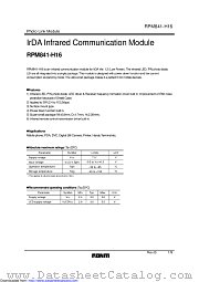RPM841-H16E4A2 datasheet pdf ROHM