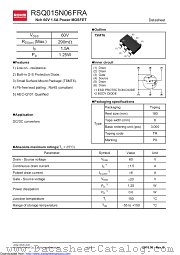 RSQ015N06FRATR datasheet pdf ROHM