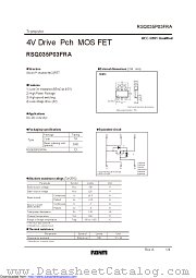 RSQ035P03FRATR datasheet pdf ROHM