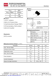 RSR020N06FRATL datasheet pdf ROHM
