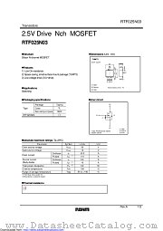 RTF025N03TL datasheet pdf ROHM