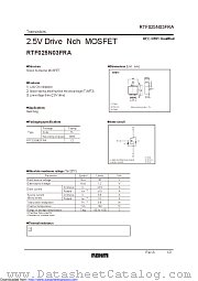 RTF025N03FRA datasheet pdf ROHM