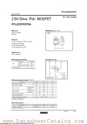 RTL020P02FRATR datasheet pdf ROHM