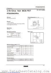 RTQ035N03FRATR datasheet pdf ROHM