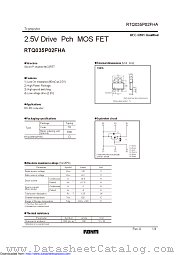 RTQ035P02FHATR datasheet pdf ROHM
