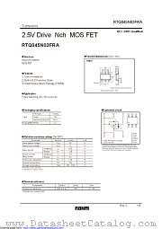 RTQ045N03FRA datasheet pdf ROHM