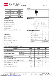 SCT2120AF datasheet pdf ROHM