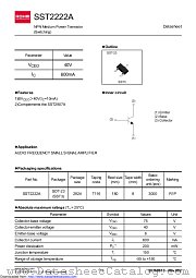 SST2222AT116 datasheet pdf ROHM