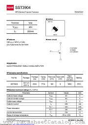 SST3904T116 datasheet pdf ROHM
