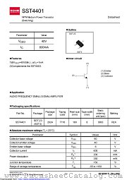 SST4401T116 datasheet pdf ROHM