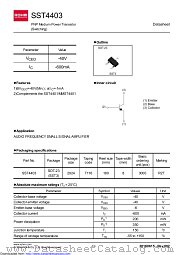 SST4403T116 datasheet pdf ROHM