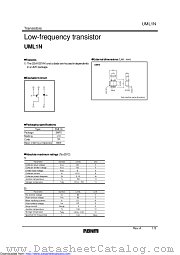 UML1NTR datasheet pdf ROHM