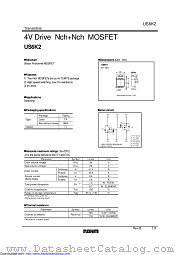 US6K2 datasheet pdf ROHM