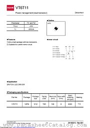 VT6T11 datasheet pdf ROHM