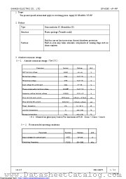SFA0001 datasheet pdf Sanken