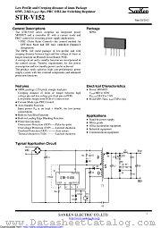 STR-V152 datasheet pdf Sanken