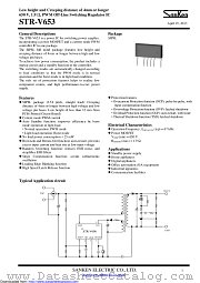 STR-V653 datasheet pdf Sanken
