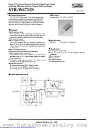 STR-W6723N datasheet pdf Sanken