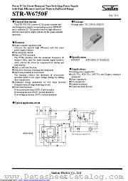 STR-W6750F datasheet pdf Sanken