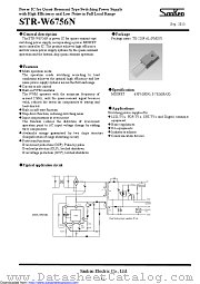STR-W6756N datasheet pdf Sanken