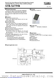 STR-X6759B datasheet pdf Sanken