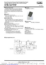 STR-X6759F datasheet pdf Sanken