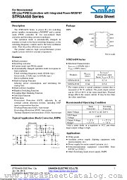 STR5A453D datasheet pdf Sanken