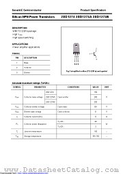 2SD1274A datasheet pdf Savantic