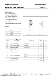 2SD1712 datasheet pdf Savantic