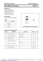 2SD1715 datasheet pdf Savantic