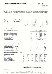 AA116 paired datasheet pdf Siemens