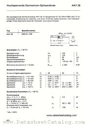 AAY28 datasheet pdf Siemens