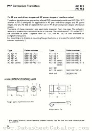 AC152 compl. paired datasheet pdf Siemens