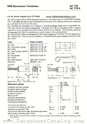 AC176K datasheet pdf Siemens